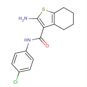 Benzo[b]thiophene-3-carboxamide,2-amino-N-(4-chlorophenyl)-4,5,6,7-tetrahydro-结构式