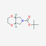 Structure of (4aR,7aS)-tert-butyl tetrahydro-2H-[1,4]dioxino[2,3-c]pyrrole-6(3H)-carboxylate