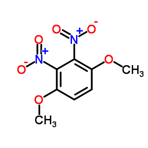 benzene, 1,4-dimethoxy-2,3-dinitro-结构式