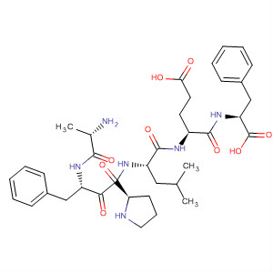 Structure of L-Phenylalanine,N-[N-[N-[1-(N-L-alanyl-L-phenylalanyl)-L-prolyl]-L-leucyl]-L-a-glutamyl]-