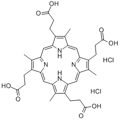 Structure of COPROPORPHYRIN I DIHYDROCHLORIDE