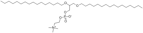 Structure of 1,2-DI-O-HEXADECYL-RAC-GLYCERO-3-PHOSPHOCHOLINE