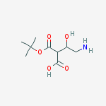 Boc-4-amino-3-hydroxybutanoic acid结构式