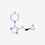 Structure of 4-[4-[(2S)-2-OXIRANYLMETHOXY]-1,2,5-THIADIAZOL-3-YL]-MORPHOLINE