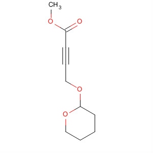 Structure of 2-Butynoic acid, 4-[(tetrahydro-2H-pyran-2-yl)oxy]-, methyl ester