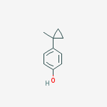 Structure of PHENOL,4-(1-METHYLCYCLOPROPYL)-
