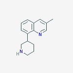 Structure of 3-METHYL-8-(3-PIPERIDINYL)QUINOLINE