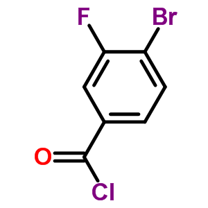 Structure of 4-bromo-3-fluorobenzoyl chloride