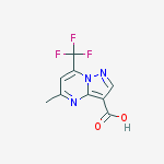 Structure of 5-METHYL-7-(TRIFLUOROMETHYL)PYRAZOLO[1,5-A]PYRIMIDINE-3-CARBOXYLIC ACID