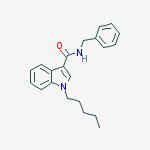 N-benzyl-1-pentyl-1H-indole-3-carboxamide结构式