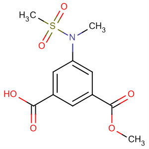Structure of 1,3-Benzenedicarboxylic acid, 5-[methyl(methylsulfonyl)amino]-,monomethyl ester
