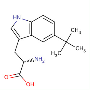 Structure of L-Tryptophan, 5-(1,1-dimethylethyl)-