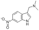 Structure of 3-(DIMETHYLAMINOMETHYL)-6-NITROINDOLE