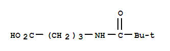 Structure of 4-[(2,2-dimethylpropionyl)amino]butyric acid