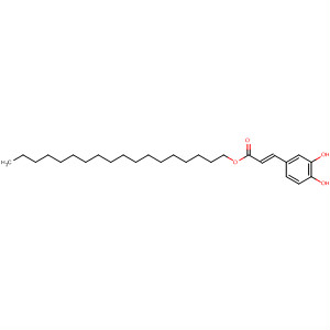 2-Propenoic acid, 3-(3,4-dihydroxyphenyl)-, octadecyl ester, (2E)-结构式