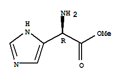 Structure of 1H-Imidazole-5-aceticacid, a-amino-, methyl ester, (aR)-