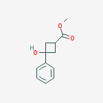 Structure of Methyl 3-hydroxy-3-phenylcyclobutane-1-carboxylate