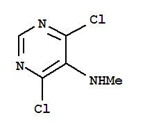 Structure of 4,6-dichloro-N-methylpyrimidin-5-amine