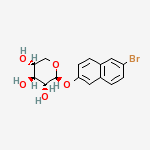 Structure of 6-BROMO-2-NAPHTHYL-BETA-D-XYLOPYRANOSIDE