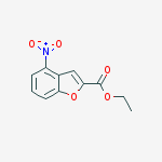 ethyl 4-nitrobenzofuran-2-carboxylate结构式