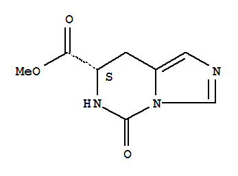 Structure of Imidazo[1,5-c]pyrimidine-7-carboxylicacid, 5,6,7,8-tetrahydro-5-oxo-, methyl ester, (S)-
