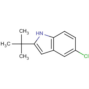 5-氯-2-叔丁基吲哚结构式