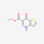 Structure of 7-OXO-4,7-DIHYDRO-THIENO[3,2-B]PYRIDINE-6-CARBOXYLIC ACID ETHYL ESTER