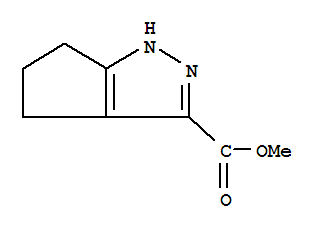 3-Cyclopentapyrazolecarboxylicacid, 1,4,5,6-tetrahydro-, methyl ester结构式