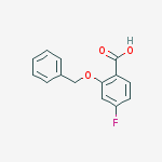 2-(Benzyloxy)-4-fluorobenzoic acid结构式