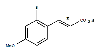 Chemical structure of 2-FLUORO-4-METHOXYCINNAMIC ACID