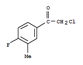 Structure of Ethanone,2-chloro-1-(4-fluoro-3-methylphenyl)-