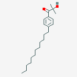 Structure of 1-(4-dodecylphenyl)-2-hydroxy-2-methylpropan-1-one
