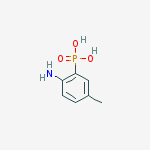 Structure of (2-amino-5-methylphenyl)phosphonic acid