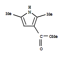 Structure of METHYL 2,5-DIMETHYLPYRROLE-3-CARBOXYLATE