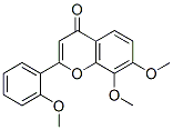 7,8-Dimethoxy-2-(2-methoxyphenyl)-4H-chromen-4-one结构式