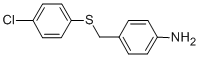 4-([(4-CHLOROPHENYL)SULFANYL]METHYL)PHENYLAMINE结构式