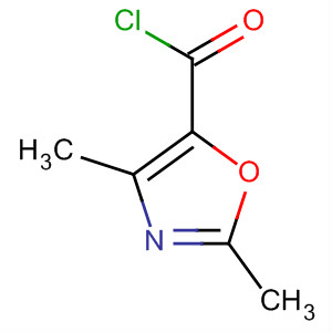 5-Oxazolecarbonyl chloride, 2,4-dimethyl-结构式