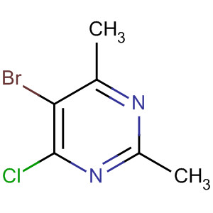 Structure of 4-Chloro-5-bromo-2,6-dimethylpyrimidine