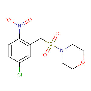 Structure of Morpholine, 4-[[(5-chloro-2-nitrophenyl)methyl]sulfonyl]-