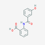 BENZOIC ACID 2-[(3-HYDROXYBENZOYL)AMINO]-结构式