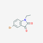5-bromo-1-ethyl-1H-indole-2,3-dione结构式