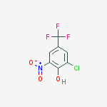 2-CHLORO-6-NITRO-4-(TRIFLUOROMETHYL)PHENOL结构式