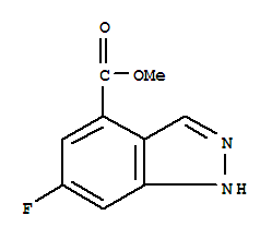 Structure of 6-FLUORO-4-INDAZOLECARBOXYLIC ACID METHYL ESTER