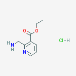Ethyl 2-(aminomethyl)nicotinate hydrochloride结构式