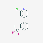 2-CHLORO-4-(3-TRIFLUOROMETHYLPHENYL)PYRIDINE结构式