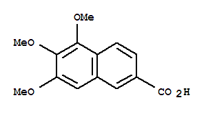 Structure of 5,6,7-trimethoxy-2-naphthoic acid