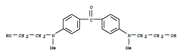 Structure of 4,4-bis[(2-hydroxyethyl)methylamino]benzophenone