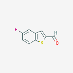 5-Fluoro-1-benzothiophene-2-carbaldehyde结构式