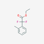 ethyl 2,2-difluoro-2-(2-methylphenyl)acetate结构式