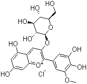 Structure of PETUNIDIN 3-GLUCOSIDE